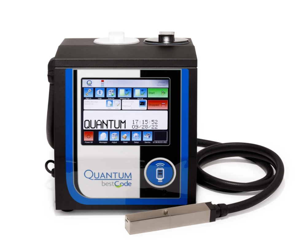 Quantum bestCode | Sistema Industrial de Codificación Inkjet de Alta Velocidad