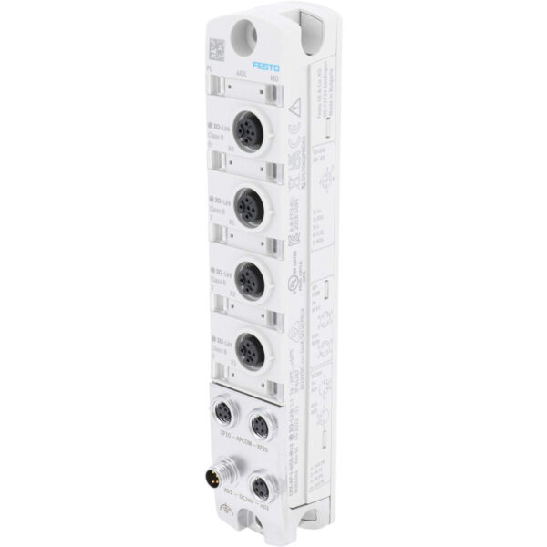 White IO-Link Master on white background.