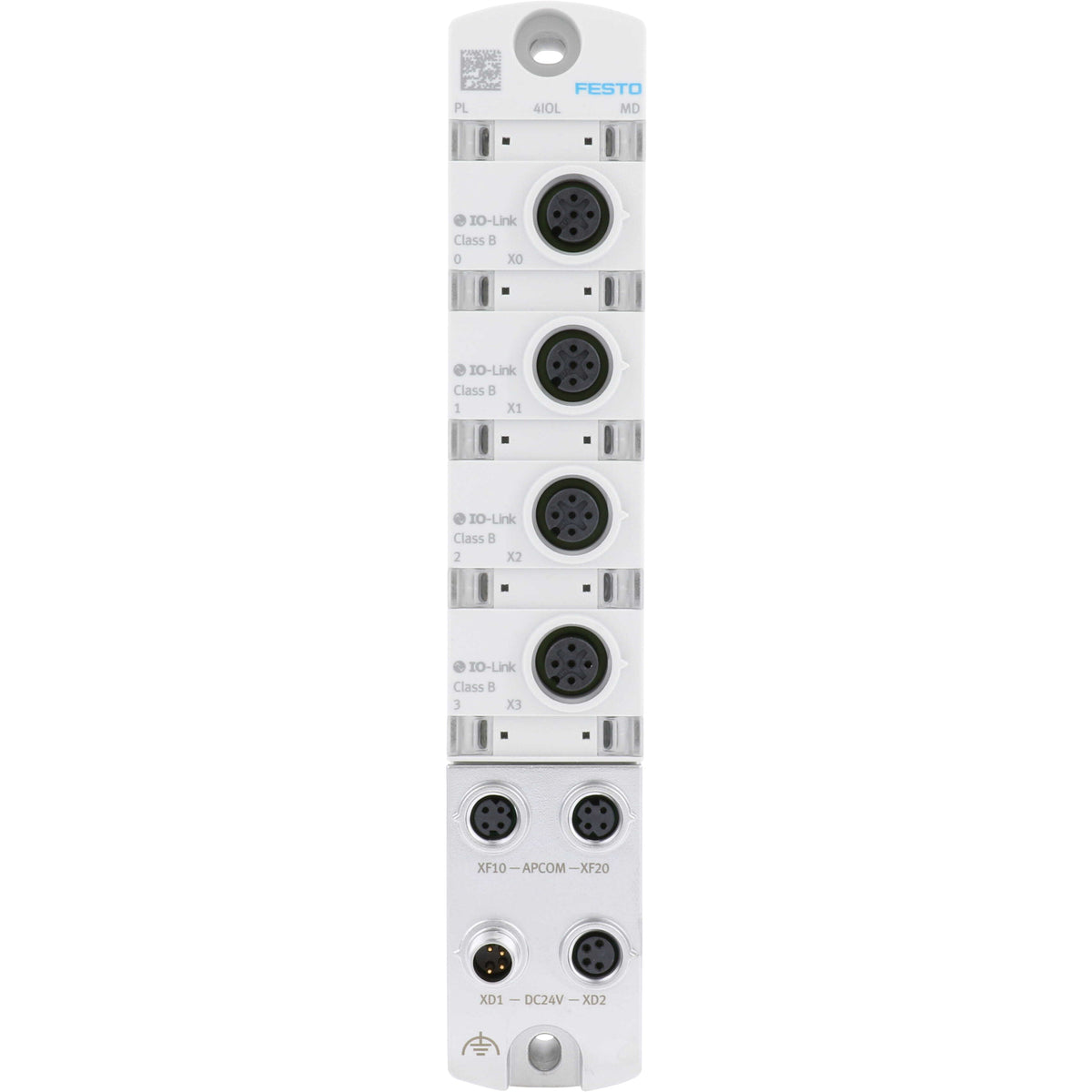 White IO-Link Master on white background.