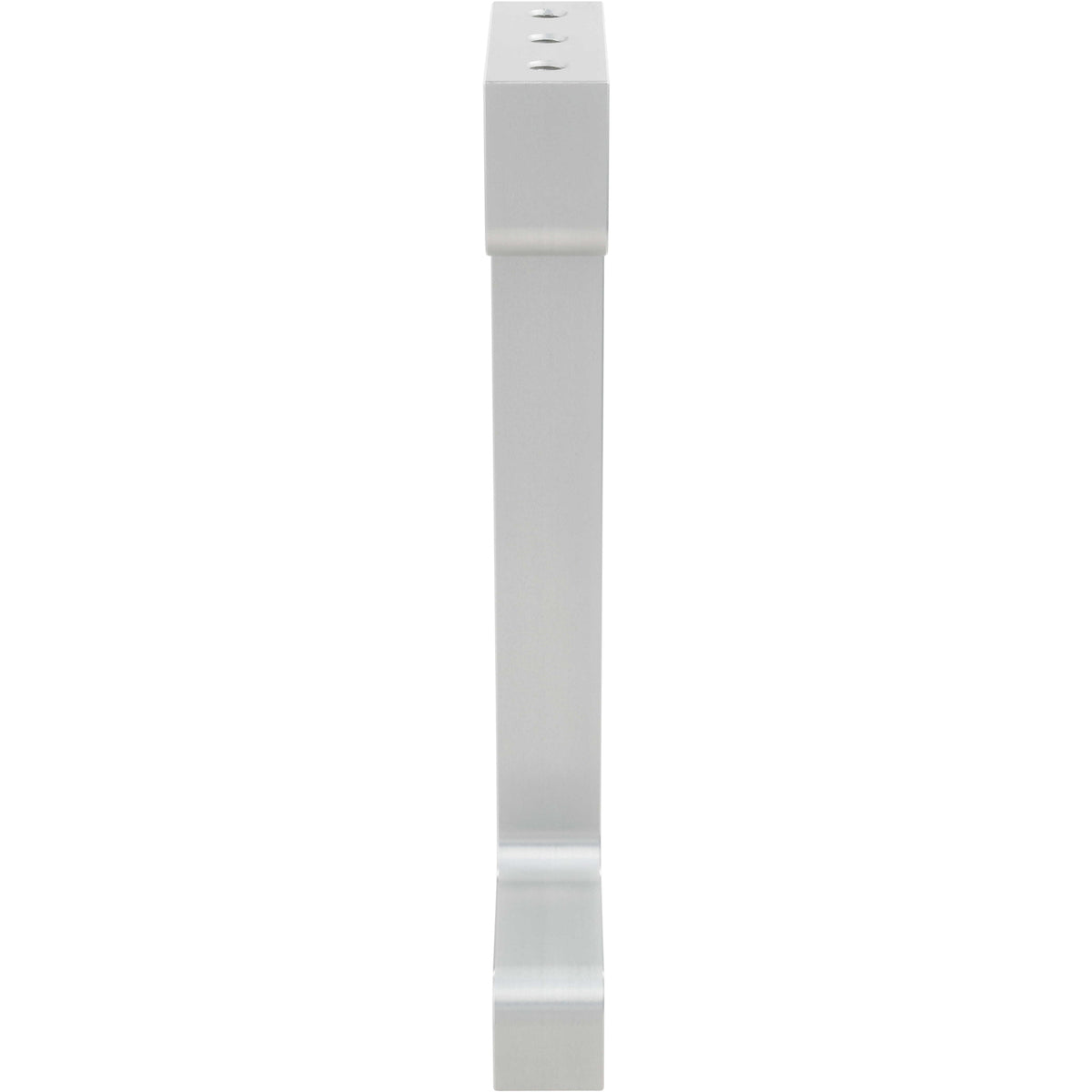 Grey 12oz hard anodized aluminum machined seamer leg on white background.